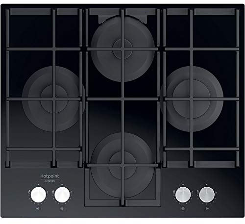 Piano cottura a gas Hotpoint: 4 fuochi, - HAGS 61F/BK