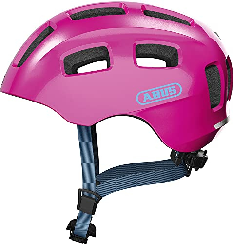ABUS Da Ragazzi, Unisex, Fahrradhelm, Pink (Sparkling Pink), M (52-57 cm)