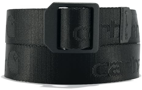 Carhartt Herren Nylon Webbing Ladder Lock Gürtel , Schwarz, XL