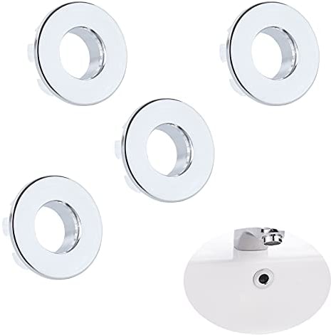 Hayaww 4 Pcs Foro Per Lavabo Da Cucina Rotondo Lavello Troppo Pieno Copri Foro Del Troppo Pieno Foro Di Troppo Pieno Rotondo Coperchio Del Troppopieno Del Foro Per Lavabo Bagno Lavandino Vasca Bagno