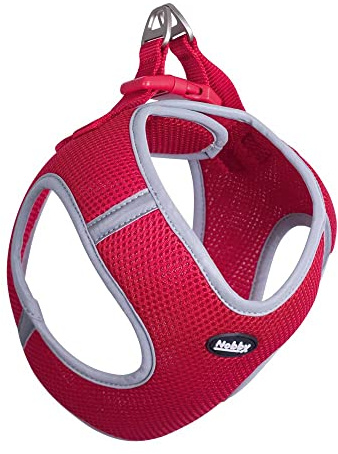 Nobby Mesh Geschirr Delight, rot, L: Brust: 40-45 cm, Bauch: 50-55 cm, 25 mm, 1 Stück