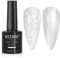 MIZHSE Pearl Effect Gel Nagellack Glitzer Weiß Transparent Shimmer Perlweiss mit Thread Shell Gellack UV 10ml LED Soak Off Gel Nail Polish