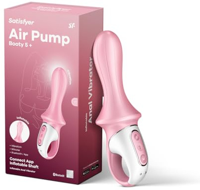 Satisfyer Air Pump Booty 5 Anal-Vibrator für Männer und Frauen | Sex Toys | Per App steuerbar | Aufpumpbares Sex-Toy | Hautfreundliches Material | Sex Spielzeug für Frauen | Erotik | Wiederaufladbar