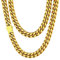 Gold Chain for Women Thick Jewelry Choker Curb Hiphop Necklace 9mm Cuban Link for Men Stainless Steel Hip Hop