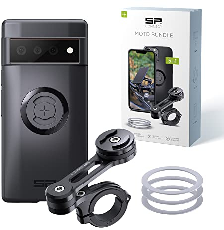 SP CONNECT Moto Bundle | SPC+ | kompatibel mit Google Pixel 6 Pro | Handyhalter für Motorrad Bike Moped Roller | Gadget Halterung für Navi