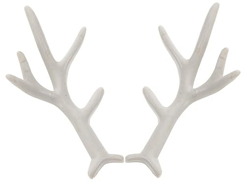 Totority 1 Paar Mini-geweihe Zum Basteln Hirschhörner Aus Kunststoff Weihnachtshandwerk Diy Hirschhorn Künstliches Hirschgeweih Mini-hirschgeweih Plastik Kleines Geweih Weiß Weihnachten