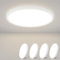 ZMH Deckenlampe LED Deckenleuchte Flach - 4ER Badezimmerlampe 15W Neutralweiß Ø22cm Badezimmer Deckenbeleuchtung Schlafzimmerlampe IP44 Wasserdicht Badlampe Rund Küchenlampe für Bad Schlafzimmer Flur