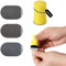BOOWAN NICOLE Wet & Dry Hand Sanding Block for Jesmonite Concrete Terrazzo, 1'' Round Hook and Loop Hand Sander with 100/400/1000 Grit Sandpapers - Cement Plaster Wood Polishing