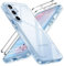 iVoler Anti Ingiallimento Chiaro Cover per Samsung Galaxy S24 Fe 5G (Non per Samsung Galaxy S24 5G) con 2 Pezzi Pellicola Vetro Temperato, Antiurto di Grado Militare Custodia Trasparente Sottile Case