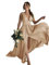 Babyonlinedress Babyonline D.R.E.S.S. Robe de Bal Longue Elégante en Satin avec la Fente Taille Haute Robe pour Mariage Invitée Femme Temoin Or 38