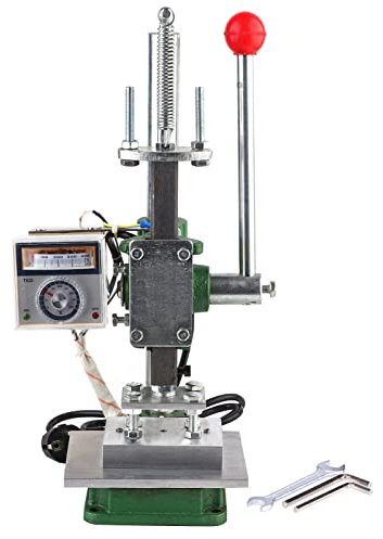 Macchina per stampa a caldo Sunicon Premium – Macchina per stampa a caldo ottimale per l'artigianato – Eccellente macchina per stampa a caldo e pressa per pelle (Medium European standard 220V)