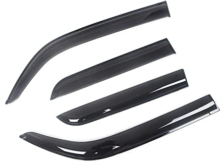 Auto Seitenfenster Visier Abweiser Für Mercedes Für Benz E-Klasse W210 W211 W212 1996-2017 Auto Schwarz Getönte Auto Seite Fenster Visier Vent Markise Unterstände Regen Schutz Windabweiser(2003-2009 A