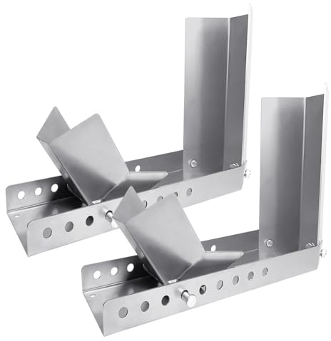LILIIN Lot de 2 rails de chargement pour moto - Support de roue avant - Pince à bascule - Support de moto - Rail de support pour moto
