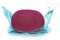 ELYFLAIR® Premium Sitzpouf wasserdicht Ø 55cm oder 45cm - Pouf für Outdoor und Indoor - Sitzhocker in Grobstrick-Optik für Garten, Terrasse, Pool - 100% recycelter Kunststoff (Bordeaux, Ø45cm)