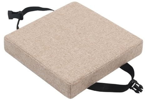 ILiemao Sitzkissen Quadratisch Stuhlkissen Waschabar Waschbares Abnehmbares Sitzkissen für Indoor Outdoor Büro Stuhl(H2,35x35x5cm)