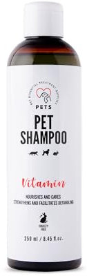 Hundeshampoo & Katzenshampoo - Shampoo Hund für Glanz und Pflege -Ideal für empfindliches Fell und Haut - 250 ml