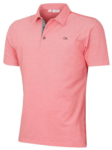 Calvin Klein Mens 2026 Prep Campus Oxford Pique Golf Polo Shirt