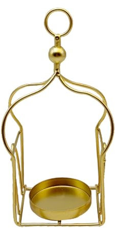 Kerzenhalter Metall schwarz gold matt für Esstisch oder Wohnzimmer Deko