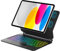 IVEOPPE Clavier pour iPad 11ème Génération (A16) 11 2025/iPad 10ème Génération 10.9” 2022, Magnétique Ultra-Mince Détachable avec Multi-Touch Trackpad Rétro-éclairé, Français AZERTY, Noir