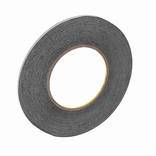 Schwarzer Kleberkleber für Mobiltelefone LCD -Bildschirm Reparatur Hohe Temperaturfeste wasserdichte Klebeband 50m (1 mm breit und 50 Meter lang)