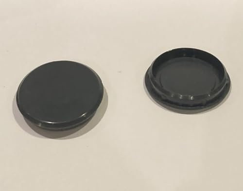 35mm Cupboard Hinge Hole Cover Caps 10 Pces Dark Grey Colour for Kitchen Cabinets