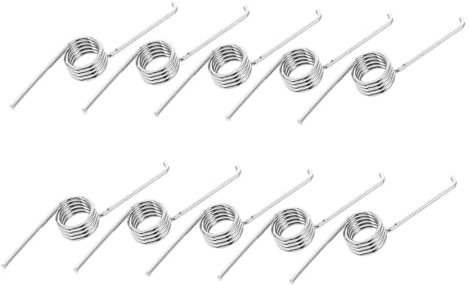 LIFKOME 10Pcs Torsional Springs for Trash Can Lid Replacement Coils for Kitchen Waste Bin Maintenance Easy Installation for Woodworking