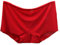 Brassière Course Pied Unie Respirant Microfibre Mémoires Taille Haute Glace Soie Culotte sans Couture pour Les Femmes Legging Jean Coton(Rouge,Taille Unique)