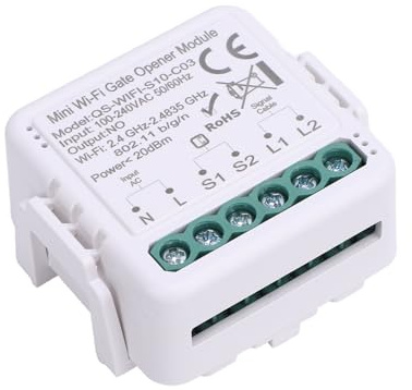 Smart Wi-Fi Garagentoröffner Tuya APP | Sprachsteuerung, Fernzugriff, Timer-Funktion, Familienfreigabe, einfache Installation, DIY Hausautomation, Heim-Sicherheit