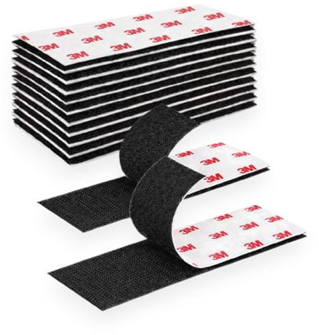 Dpm Tapes – Sistema attacca stacca tecnico per tessuti, invisibile per fissare cuscini e rivestimenti, removibile senza residui – 20mm x 100mm 10 coppie