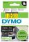 DYMO D1 étiquettes autocollantes authentiques | rouleau de 9 mm x 7 m | impression en noir sur fond jaune | autocollantes | pour étiqueteuses LabelManager