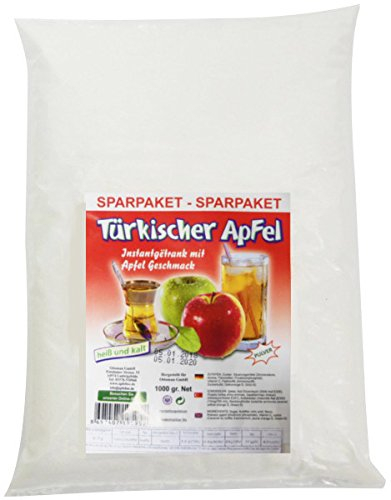1KG Ottoman Türkischer Apfel, Instantgetränk mit Apfelgeschmack - Roter Apfel