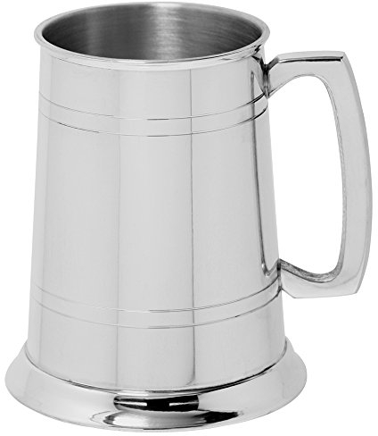 English Pewter Company EP001 Chope Droite avec 2 Lignes 1 Pinte