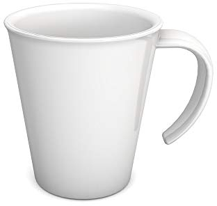 Ornamin Kaffeepott 300 ml weiß (Modell 1201) / Kaffeebecher, Mehrwegbecher Kunststoff
