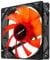 Unykach 51792 PC Fan - 120mm, 12V, 12W, 120x120x120mm, 1500rpm, 18dB, Red LED, Desktop Compatible
