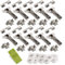 10 x SO-TECH® Topfband T45 Eckanschlag 110° Automatikscharnier mit Schnellmontage - Technik, Schließautomatik und Dämpfer + 1 x Ankörnschablone EasyGreen