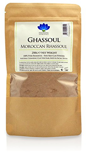 Rhassoul Clay - Detox, Hair & Face Mask for Deep Pore Cleansing - 250g - Ultra Pure Moroccan Ghassoul