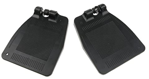 Rollstuhl Beinstützen Fußstützen Fußplatte für Standardrollstühle, Größe: Ca. 6,1 x 7,5
