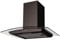 SIA CGH70BL 70cm Curved Glass Black LED Chimney Cooker Hood Extractor Fan