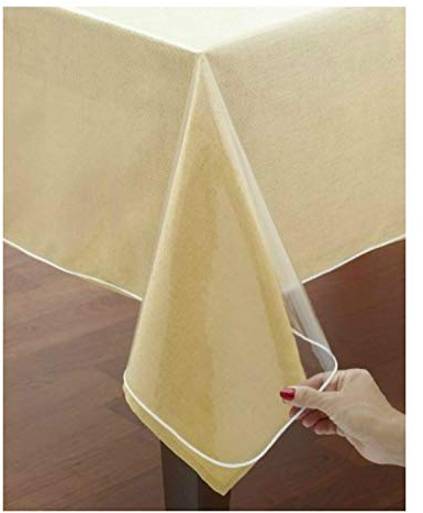 VITA PERFETTA PVC Tischdeckenschutz 160 x 300 cm Durchsichtig
