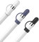 AHASTYLE 3 Stück Apple Pencil Kappe Silikon Cap Anti-Lost Ersatzkappe Zubehör Kompatibel mit Apple Pencil 1. Generation (Weiß+Mitternachtsblau+Schwarz)