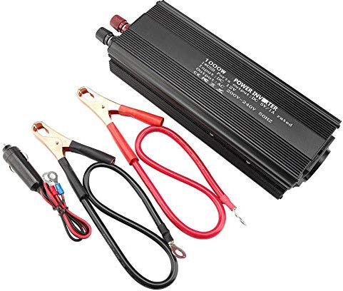 Raguso Correction onduleur à Onde sinusoïdale convertisseur 12 V convertisseur 220V 1000W onduleur avec Panneau Solaire pour la Production d'énergie éolienne