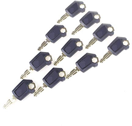 ANGEEK 10 STK. 5P8500 Schwermaschinen Zündlader Bulldozerschlüssel Für Caterpillar (CAT) Baggerlader Skidsteers Lader Grader Bagger Dozers Haul Trucks Key