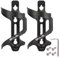 Chooee portabidon para Bicicleta, 2 Pares Lateral portabidones para MTB, Aluminio Portabidón Carretera Bici Negro