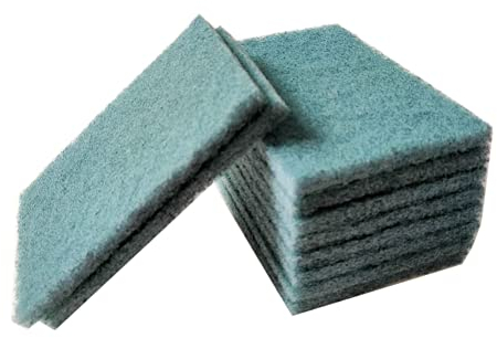 Spugna abrasiva, 32 pezzi Spugna di Pulizia cucina, Tampone riutilizzabile per la pulizia quotidiana del garage Cucina Bagno (verde)