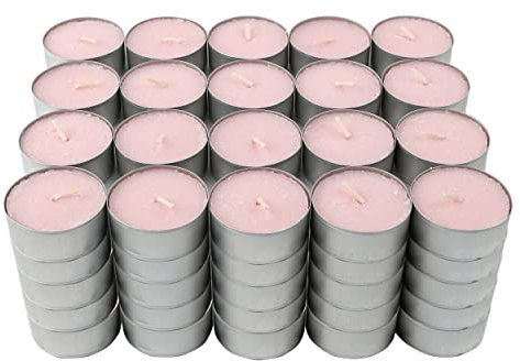 Velas de Té Aromáticas Velas perfumadas - Fresa con Nata Pack 100 Velas