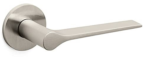 Poignée Olivari en laiton collection Lama L - Designer Gio Ponti - Supernickel satiné