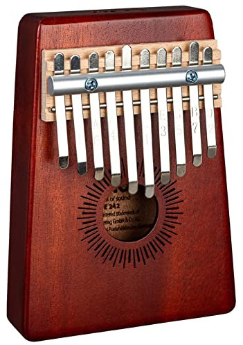 Sela Kalimba 10 - Red, Daumenklavier mit 10 Zungen in C-Dur, mit Tasche, SE 242, Rot