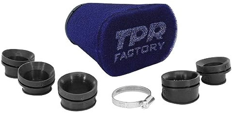 Filtro dell'aria top perf tpr factory big schiuma blu diam 28-32-36-39-43 mm fissaggio dritto (libro con adattatori)