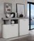 Forte JULEDA Moderne Kommode 120 130 mit 2 Türen und Einlegeböden, Sideboard Wohnzimmer, Holzwerkstoff, Nordisch Eiche Grau Holzdekor/Weiß, 128,4 cm breit x 91,5 cm hoch x 33,8 cm tief