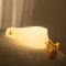URAQT Lying Flat Duck Kids Night Light, Portable LED Baby Night Light Kids Night Lamp, USB Chargeable Battery Silicone Baby Sleep Lights for Children Kid Babys Boy Gifts Cute Room Decor Bedroom Decor